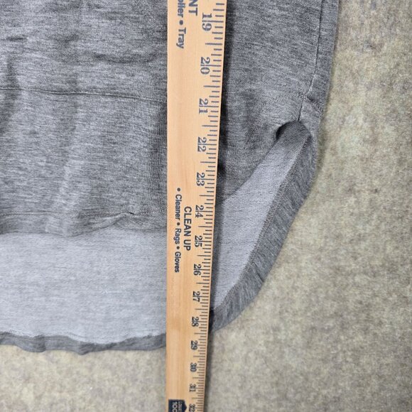 American Fighter Womens Heather Gray Hooded Graphic Tee Small Cotton Blend - Picture 5 of 6